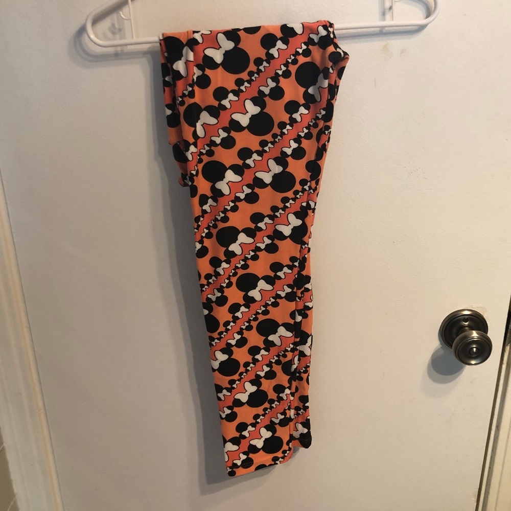 OS Peach & Pink Minnie Leggings